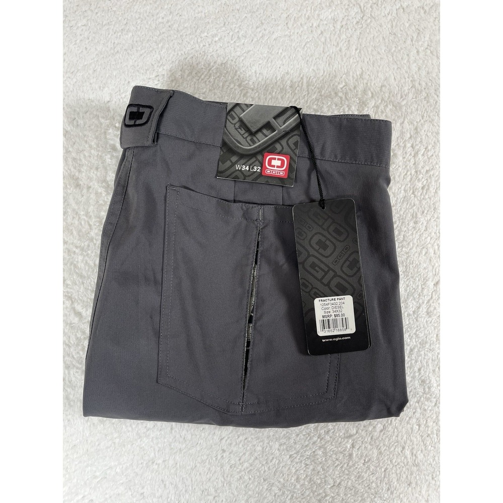 OGIO Golf Fracture Diesel Gray Performance Pants Men's Sz 34x32 NWT Stretch
